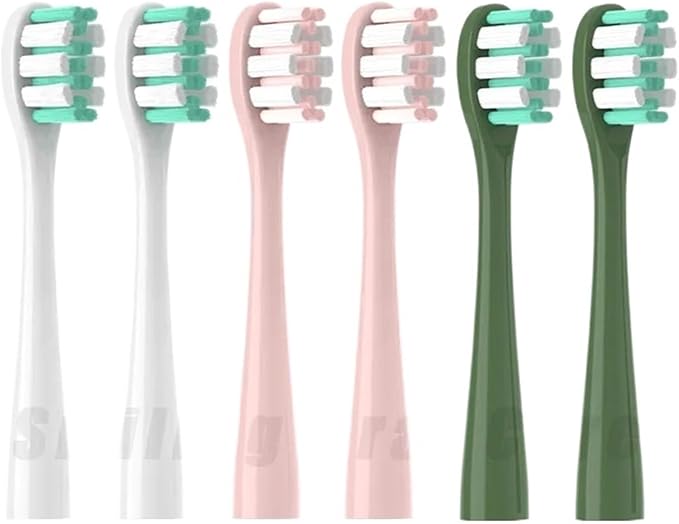 6/12 Replacement Electric Toothbrush Heads Soft Bristle Cleaning Vacuum Cleaner Brush with Dust Cover(6PCS Mix)