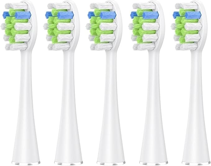 5 Pcs/10 Pcs Replacement Brush Heads Compatible for Electric Toothbrush(5 pcs WT)