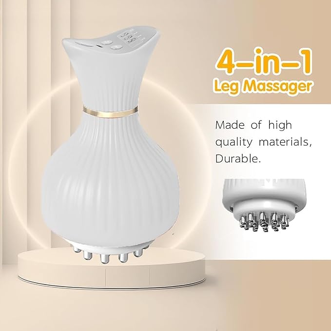 Neuro Relief Home Pro Massager Cleanse 4-in-1 Leg Massager Cordless Handheld Leg Massager for Shoulder Foot Full Body Electric Meridian Massage Brush for Muscle Pain Relief (2Set)