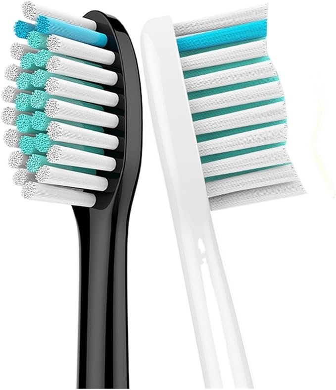 4Pcs Electric Toothbrush Head Replaceable Sonic HeadCompatible for Philips Sonicare's Brush(Black 16pc)