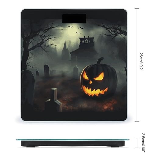 Halloween Horror Bathroom ScaleHighly Accurate Digital Weighing Machine for People Bright LED Display Weight Scale for The Aldult Home Use