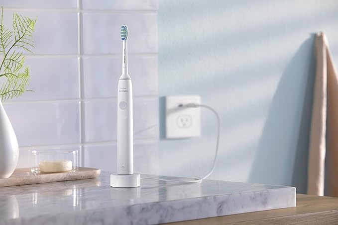 Philips Sonicare HX3411/05 Electric Toothbrush DailyClean 1100 with QuadPacer &amp Smartimer - (Mint Blue)