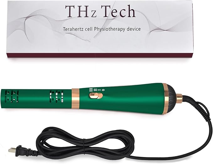 Terahertz (THZ) Wand Therapy Devices Blower Healthy Physiotherapy Plates Electric Heating Therapy Massage Quantum Wellness/Body/Water Enhancement Terahertz Frequency Wand Green