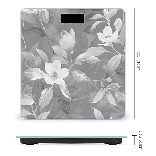 Leaves Sparkling Smart Scale for Body Weight Accurate Bathroom Scale with LED Display Digital Weight Scales Weighing Machine High Precision Scales for Bath Home