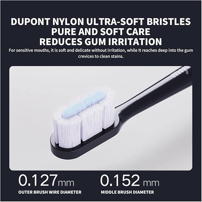 Compatible Toothbrush Head T700 Sonic Electric Waterproof Soft Health Replacement Bristles 2/4/6Pcs(2pcs)