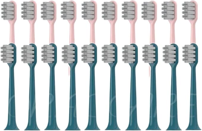 Replacement Toothbrush HeadCompatible for Q-05/Y2 Electric Heads Soft Bristle Whitening Brush(40PCS Mix)