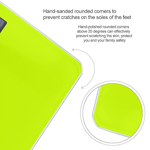 Smart Scale for Body Weight Automatic Switch Digital Bathroom Weighing Scale Fluorescent Color