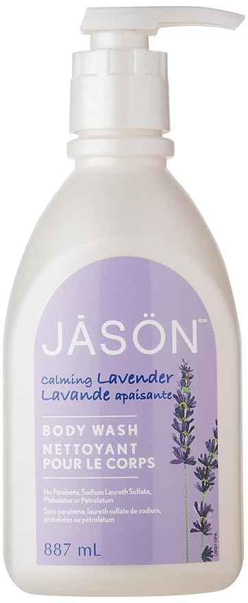 JASON Natural Body Wash Calming Lavender &amp Invigorating Rosewater 30 Oz (2 Pack)