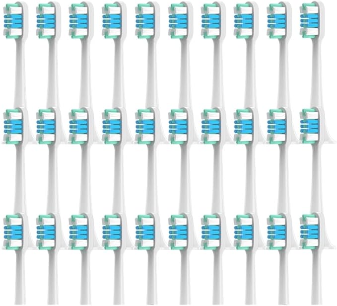 Replacement Toothbrush Head Compatible for Mijia T300/T500/T500C/T700(50pcs Bluegreen)