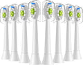 4/8/12/16pcs Replacement Toothbrush Heads Compatible for PhilipsReplacement Electric Brush Head 4100 6500 6100 7500 5300 1100(8pcs White)