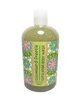 Greenwich Bay Exfoliating Body Wash Enriched with Shea Butter Blended with Loofah and Apricot Seed 16 oz (Cucumber &amp Freesia)