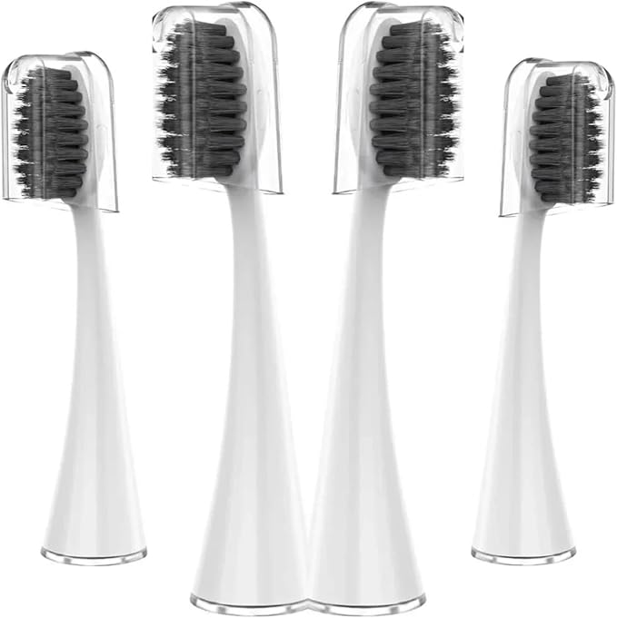 Compatible for Seago SG-540 Replacement Toothbrush HeadsCleaning Deep Tooth Gaps Suitable for(4WHITE)