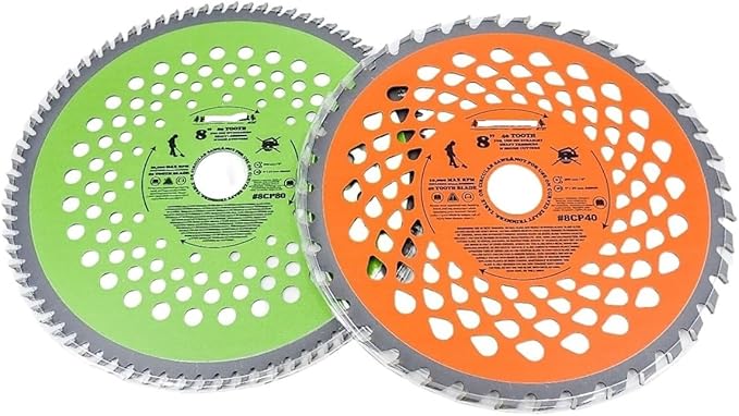 Replacement for Arbor 2-Pack Carbide Tooth BRUSHCUTTER Blade 40 and 80 Tooth 20MM-25MM ﻿OEM