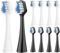 Toothbrush HeadsCompatible for with Electric Replacement Oral Hygiene Clean Soft Bristle Nozzles 10-20pcs(5 Black 5 White)