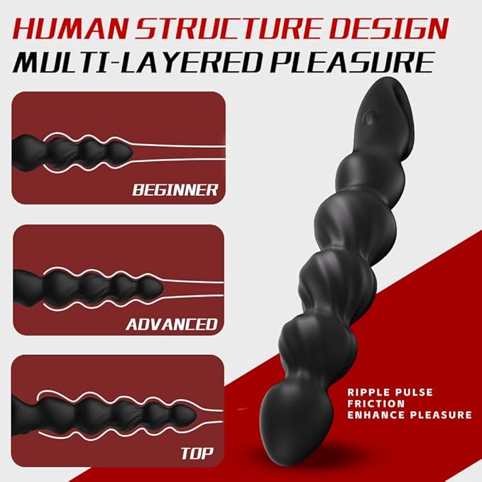 Prostrate Vibrating Massager -Clitioral Sucker Relaxes Muscles 12 Modes Viboators Toy Couples- for Body and Back Foot Silent Personal for Sports Massage Adult Tools Relaxation (Black) POW06