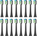 Replacement Toothbrush HeadsCompatible with ROAMAN T3/T5/T10/T10S/T20/E7/V5 Electric(16pcs Black)