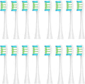 16pieces Replacement Brush Heads Compatible with Oclean SonicX/X Pro/ Z1/ SE / F1 / One / PW01/03/05/07/09 P5 Electric Toothbrush Heads(16 White)