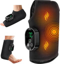 Foot Massager for Neuropathy Plantar Fasciitis Pain Relief Cordless Heated Vibrating Cloud-Soft Ankle Wrap Feet Massage Portable 2H Run Time 6 Heats 3 Modes Auto-Off Timer 1pcs