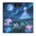 Moonlit Night Flying Rabbit Smart Scale for Body Weight Digital Bathroom Scale Toughened Glass Weight Scale with Large LCD Backlight Display High Precision Scales Weighing Machine