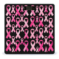 Women's Fashion Automatic Switch Digital Bathroom Weighing Scale Smart Scale Breast Cancer Awareness Ribbons Pink