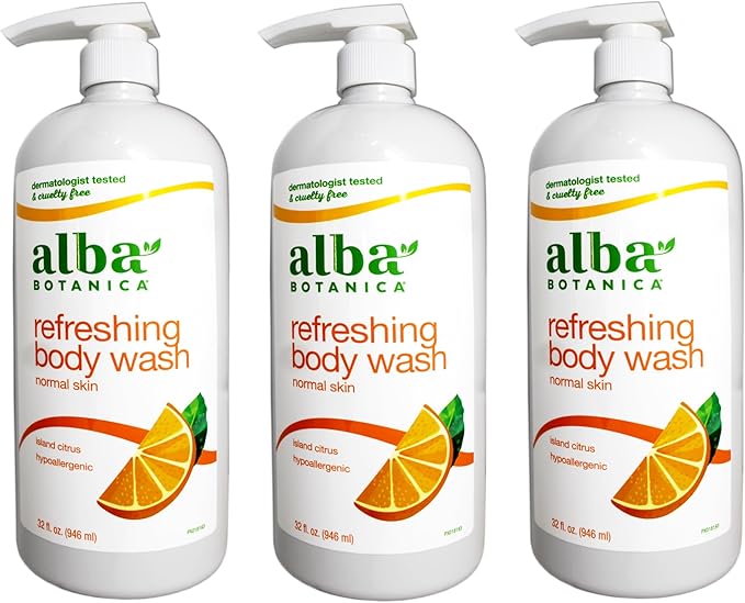 Alba Island Citrus Body Bath and Shower Gel 32 Ounce - 3 per case.