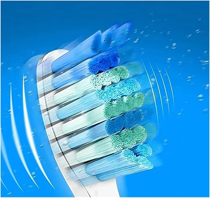 10 Pcs Toothbrush Head Compatible for FW-507/508/515/551/917/959/2011/D1/D3/D7(Orange)