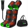 Leg Compression Massager with Heat for Circulation and Pain Relief 3-in-1 Foot Calf &amp Thigh Recovery System Compression Boots for Lymphedema Swollen Legs &amp Edema