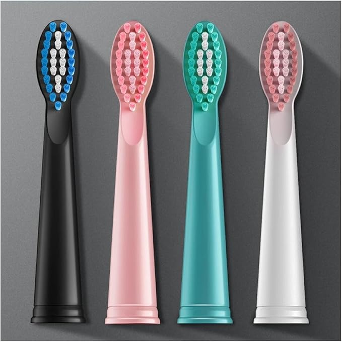 16pcs Electric Toothbrush Replacement Heads Compatible for Jianpai S10/ZQANG xm801(16pcs White)