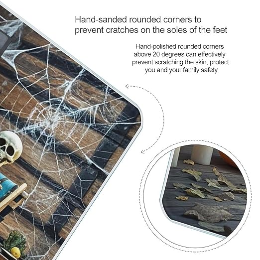 Terrifying Skeleton Ghost Scale for Body Weight Highly Accurate Digital Bathroom Body Scale Digital Bathroom Scales for People Anti-Slip Large LCD Display Smart Scales