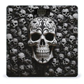 Black and White Skulls Scale for Body Weight Accurate Digital Bathroom Scale Toughened Glass High Precision Scales Smart Weight Scales with Large LCD Backlight Display Weighing Machine