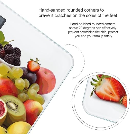 Fresh Fruits Scale for Body Weight Smart Scales Digital Bathroom Scale High Precision Weighing Scales with Large Display Weighing Machine for People