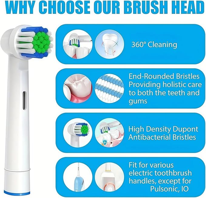 Replacement Toothbrush Heads Compatible with Oral-B Triumph Electric Toothbrush Heads Brush Heads(20pcs)
