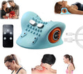 2026 New Neck Massager for Pain Relief and Muscle Relaxation Portable Neck and Shoulder Relaxer Electric Pillows with Heat 26° Angle Cervical Traction Device at Home &amp Office