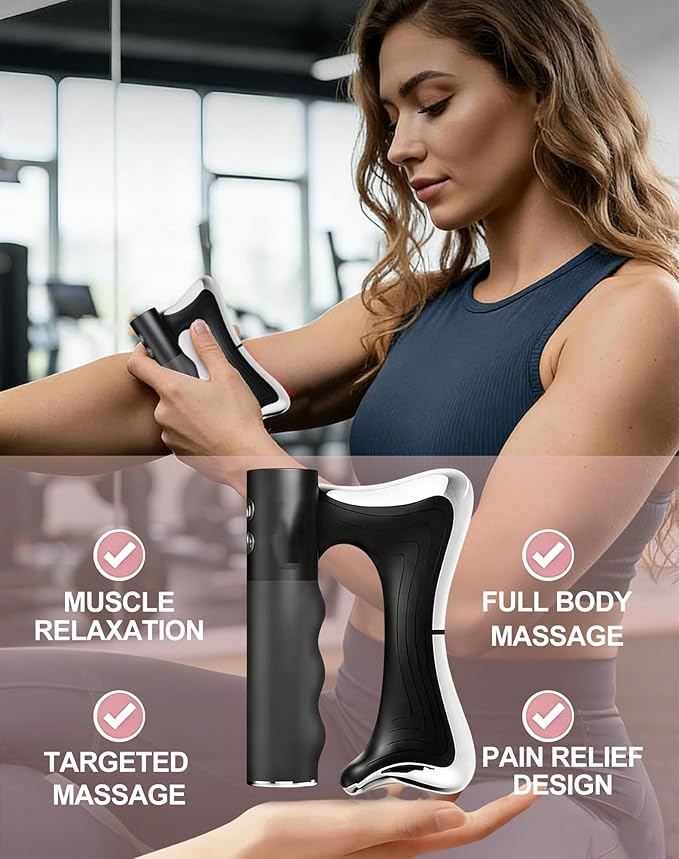 Glwria Fascia Massager4 in 1 Fascia Tool Full-Body Sculpting BladeSculptor Full Body Contour DeviceElectric Fascia Knife Vibration Body Massager For FootFaceNeckBackArmsLegsWaist Relief Pain