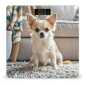 Cute Chihuahua Scale for Body Weight Accurate Digital Bathroom Scale Toughened Glass High Precision Scales Smart Weight Scales with Large LCD Backlight Display Weighing Machine
