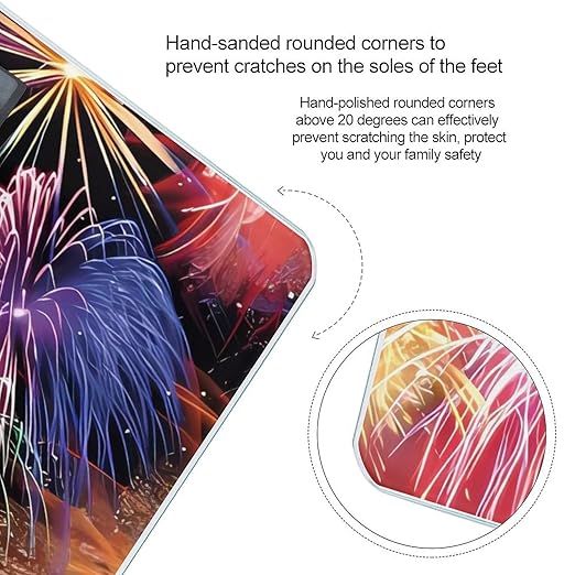 Beautiful Fireworks Scale for Body Weight Digital Bathroom Scale Precision Smart Weighing Scales with Clear LED Display Accurate High Precision Scales Weighing Machine