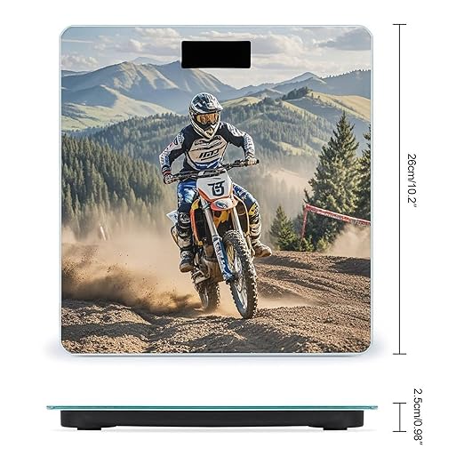 Motocross Scale for Body Weight Smart Scales Digital Bathroom Scale High Precision Weighing Scales with Large Display Weighing Machine for People
