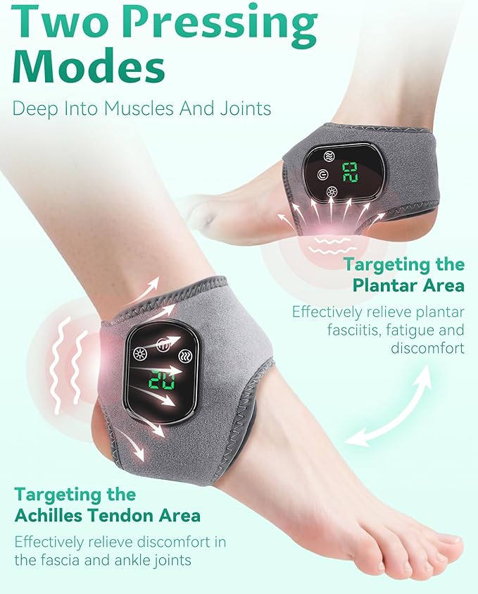3 in 1 Massager 3 in 1 Neuropathy Foot Massage with 3 Vibration Mode 5 Heat Leavel 3 in 1 Massager One-Click Operation Wireless Lengthened(2pcs)
