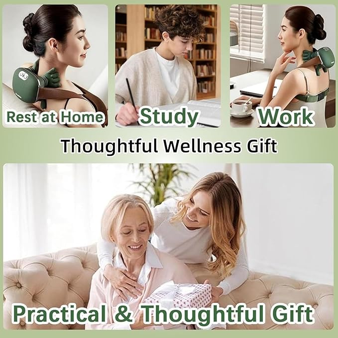 Handheld Neck Massager Neck and Shoulder Massager Electric Finger Pressure Back Massager Suitable for Shoulders and Neck Compact and Lightweight Suitable for Both Men and Women