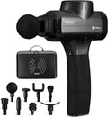 LifePro Sonic Massage Gun Deep Tissue – Quiet Handheld Percussion Massager for Athletes Pain Relief &amp Recovery – 8 Heads 5 Speeds Long Battery