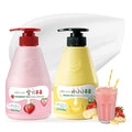 WELCOS KWAILNARA Strawberry &amp Banana Milk Body Wash Duo – Korean Body Wash Set for Deep Hydration &amp Soft Skin (2 x 19.75 Fl Oz)