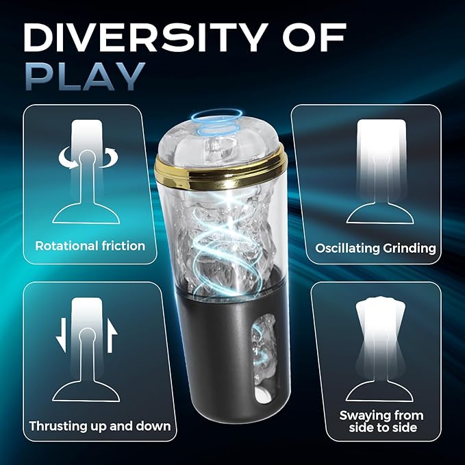 Male Masterburbatar Hands Free with Massager Sucking Modes Automatic Male Masterbuters Silicone Sleeve Pussy Pocket Sleeve Tight Viboators Silent Electric Blowjobob Machine Underwear (Medium)