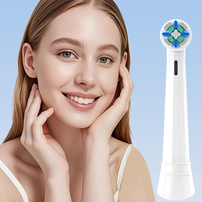 6 Pack IO Replacement Heads Compatible with Oral B iO 2 3 4 5 6 7 8 9 10 Deep Clean Series Electric Toothbrush Toothbrush Heads Compatible with Oral B iO for Cleans Your Teeth (White)