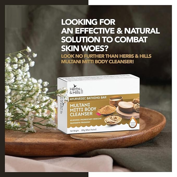 Generic DD Multani Mitti Body Cleanser Pack of 3-100g Each | Gentle Exfoliation for Glowing Skin | Banish Pimples and Scars | Soothe Skin Irritations