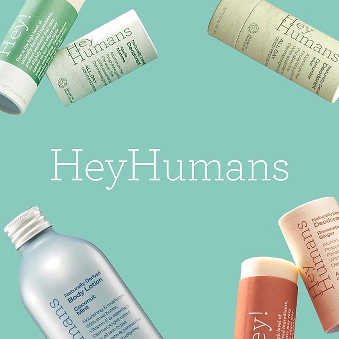 Hey Humans Banana Aloe Moisturizing Body Wash with Natural Ingredients &amp Jojoba Oil | Clean Vegan Sulfate Free Bath &amp Body Wash for Women &amp Men | Recyclable Bottle 14 fl. oz. - Pack of
