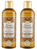 Tesori D'oriente Shower OilArgan and Sweet Cyperus 250ml 8.45fl.oz (Pack of 2)