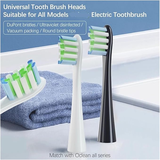 4/12 Pcs Replaceable Brush Heads Suitable Compatible for Oclean X/X PRO/ Z1/ F1/ One/Air 2 /SE Sonic Electric Toothbrush Refills(6white6pink)