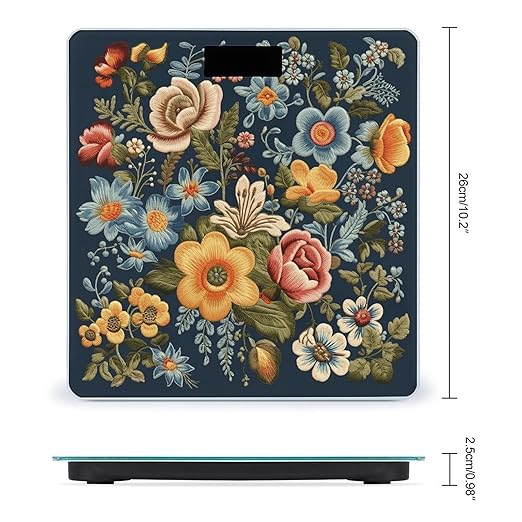 Flowers of Different Sizes Scale for Body Weight Digital Bathroom Scale Accurate Smart Weight Scales with Large Display Weighing Machine High Precision Scales