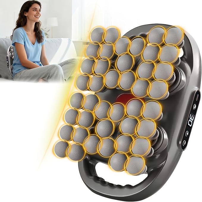 Back Massager for Pain Relief Deep Tissue 42 Head Massage Gun Deep Tissue with 9 Modes &amp 9 Levels Electric Percussion Massager Gun for Pain Relief Portable for Home &amp Office Use
