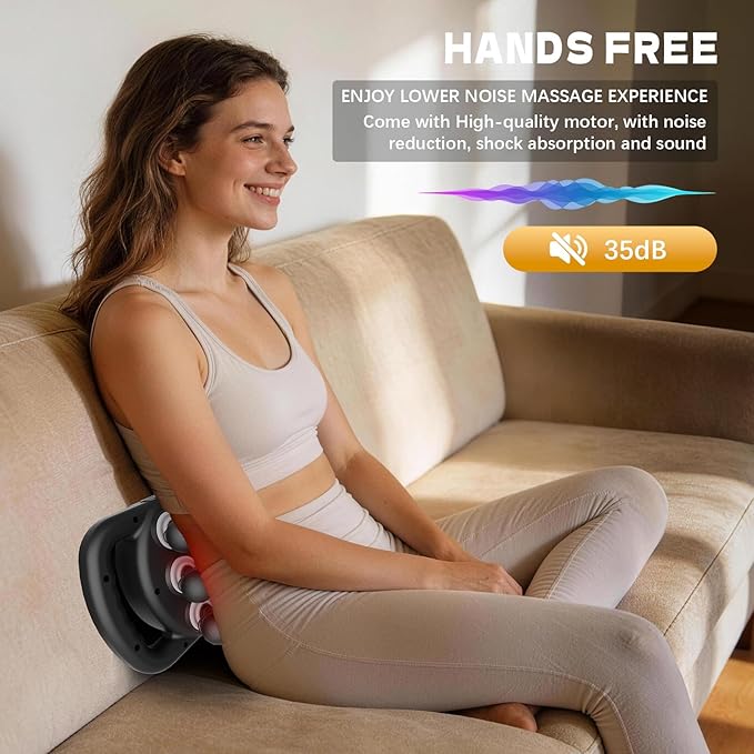 AdamPark 12-Head Deep Tissue Massager Gun Electric Muscle Massager Handheld Massage Gun with 9 Modes Quiet Massager for Back Pain Full Body Muscle Pain Relief Ideal Gifts for Women Men